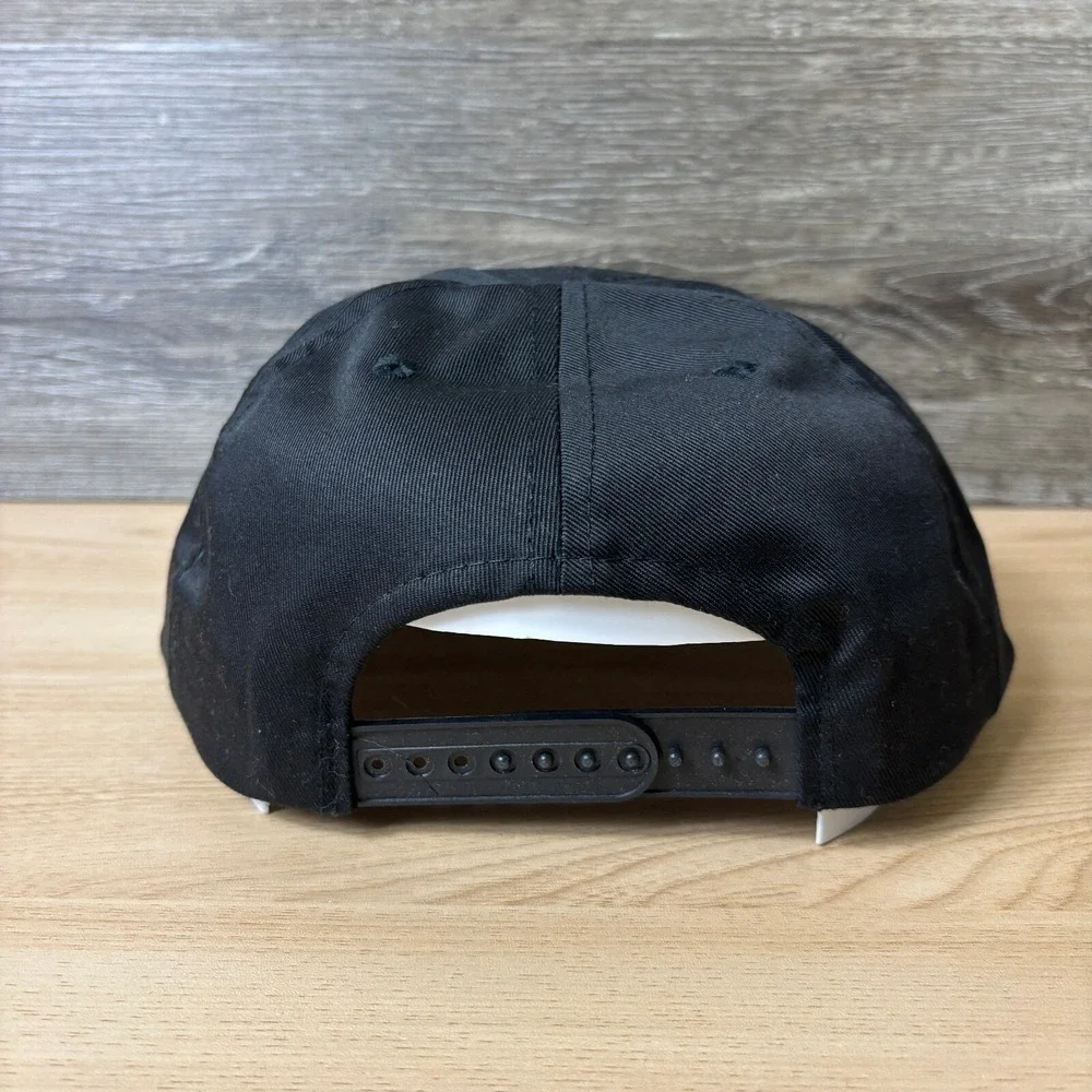 Vintage Mobil Delvac‎ Hat Cap Snap Back Black Trucker Adjustable